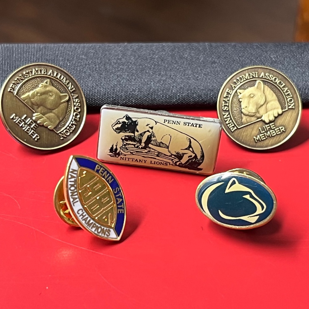 Vintage, PENN STATE (PA) NITTANY Lions/Tac Pin Lot/5